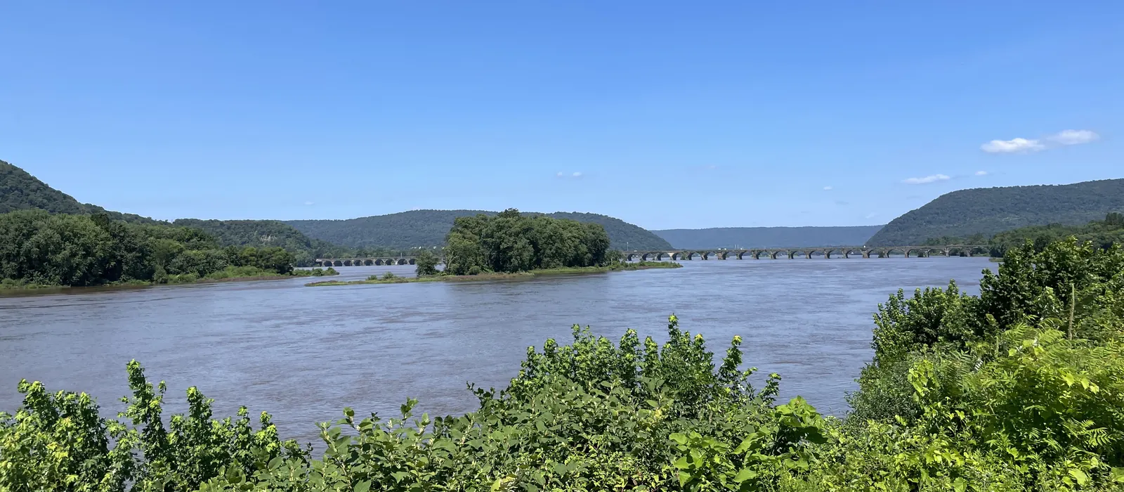The Susquehanna River north of Harrisburg