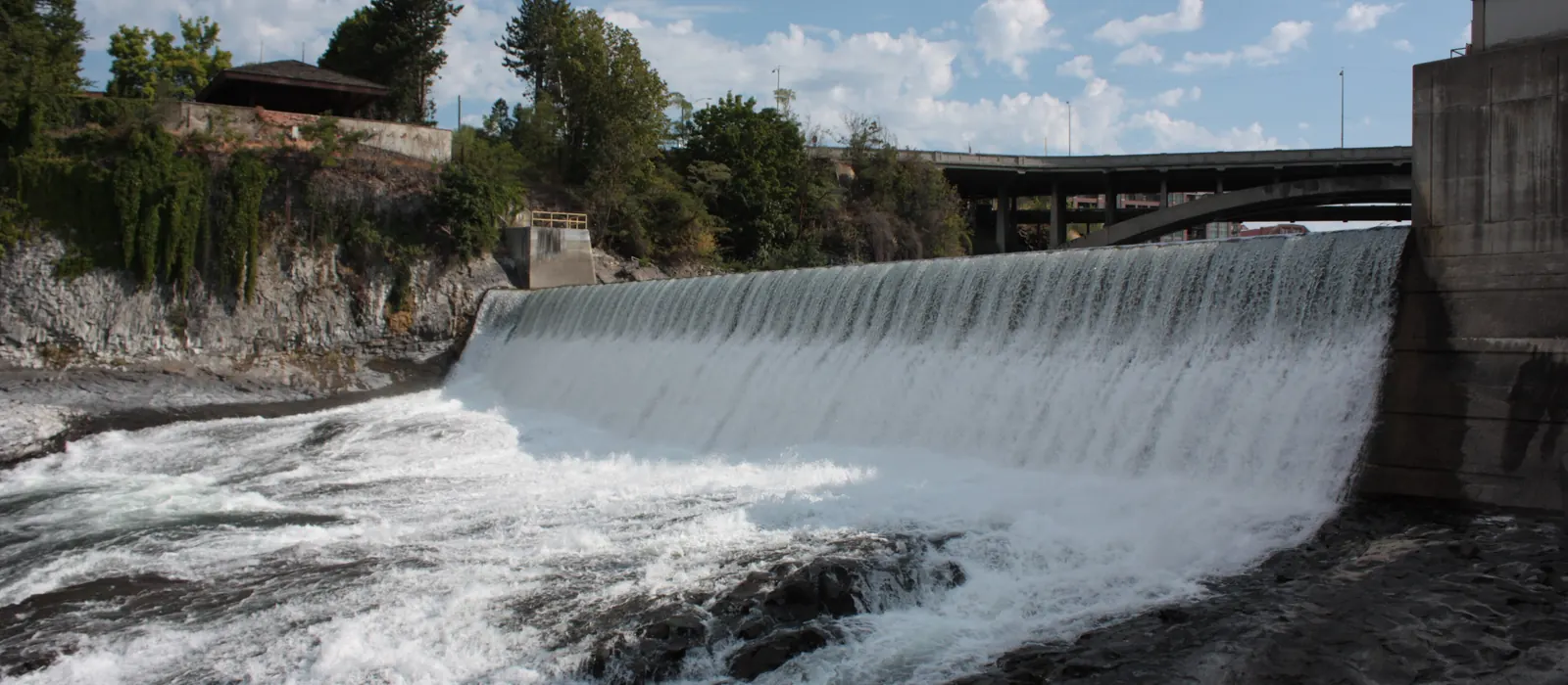 The Spokane River at the Monroe Street Dam