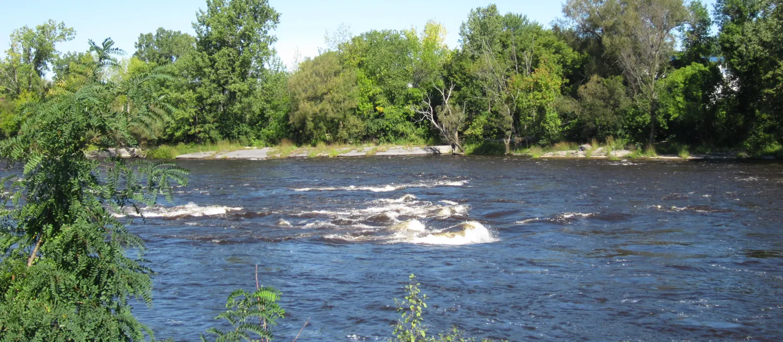 The Black River rapids at Whitewater Park
