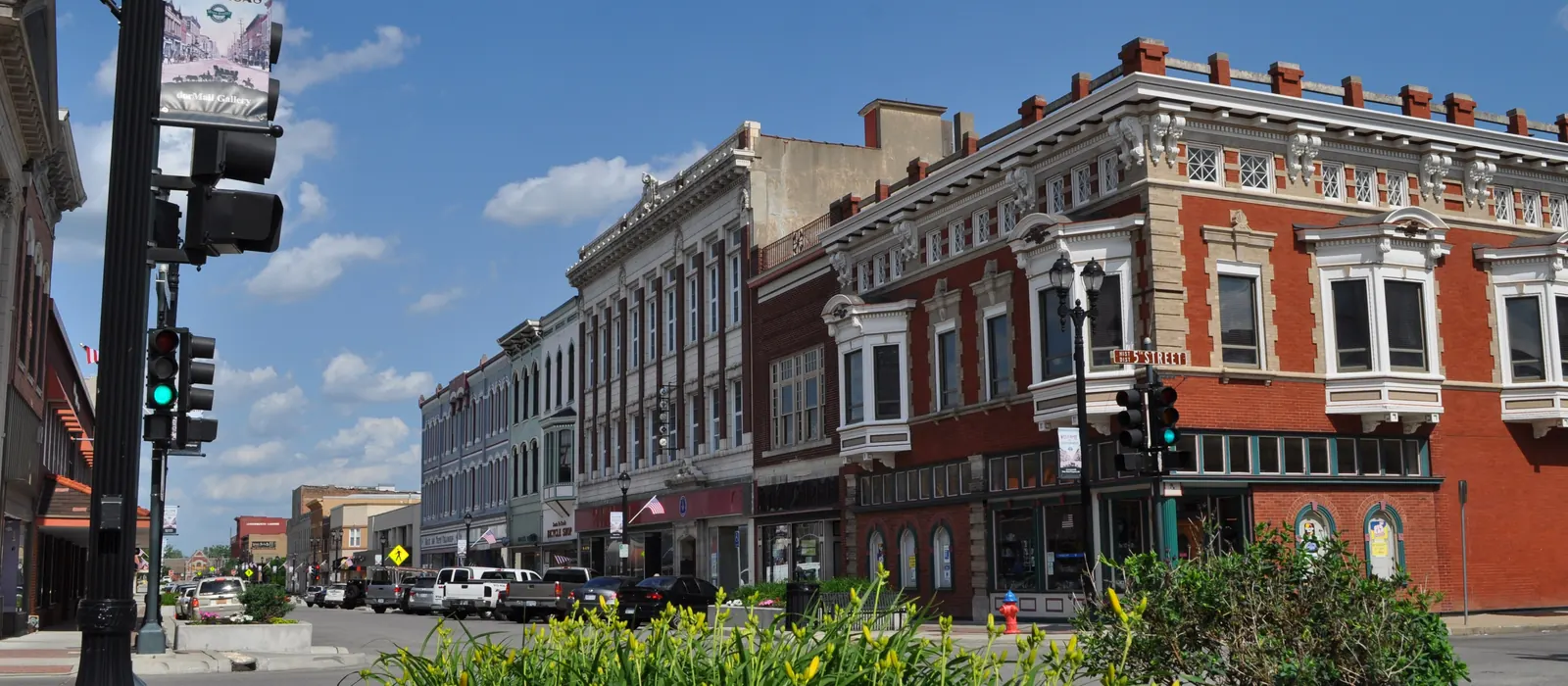 Historic downtown Leavenworth in Kansas