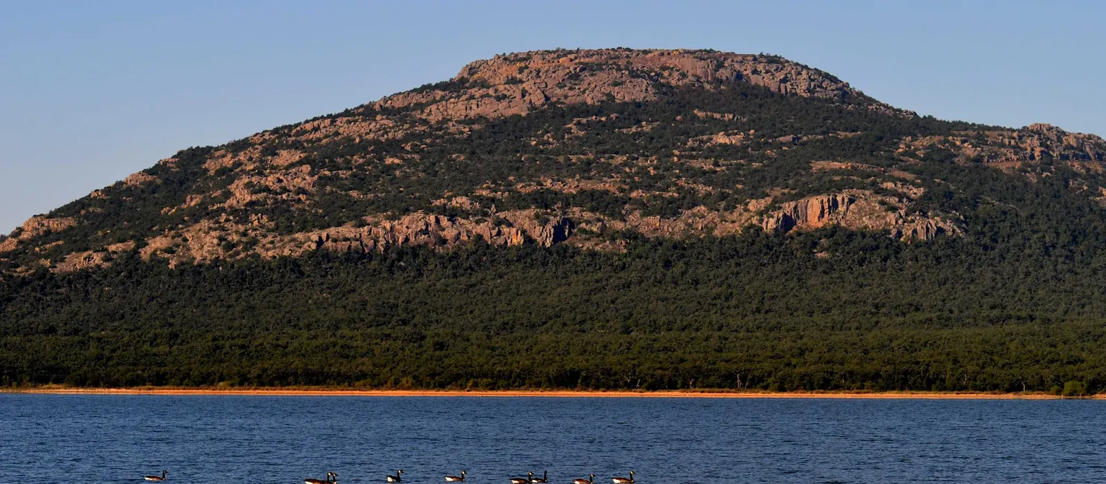 Mount Scott over Lake Lawtonka, near Lawton