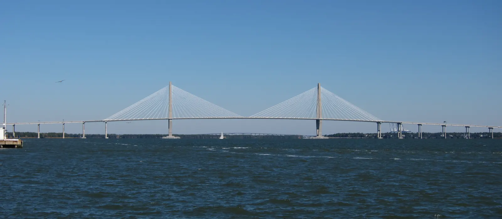 The Ravenel Bridge over the Cooper River