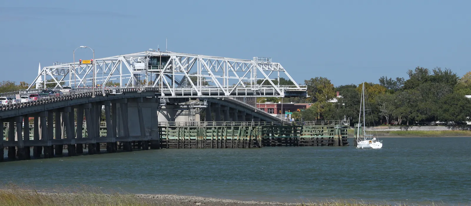 The Woods Memorial Bridge over the Beaufort River