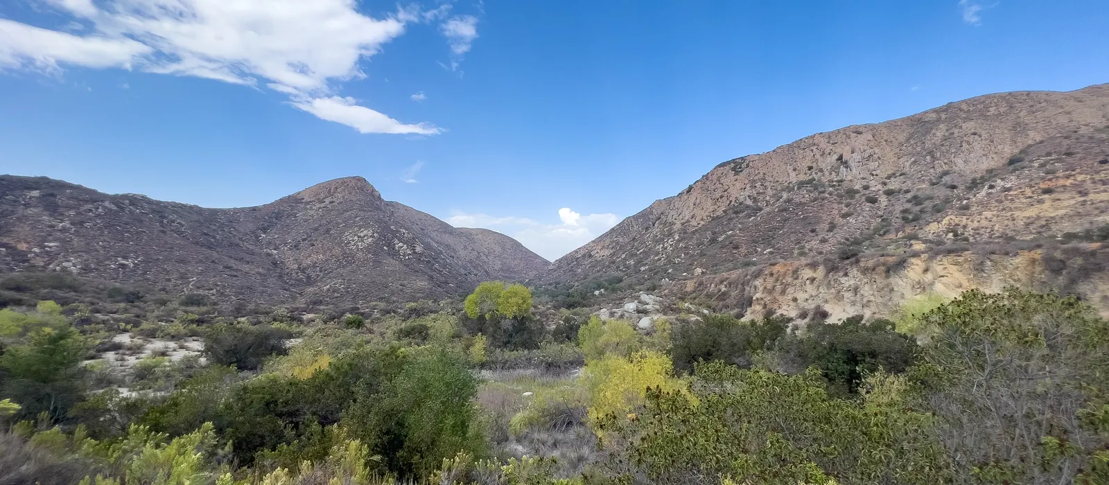 Hills and canyon at Mission Trails Regional Park