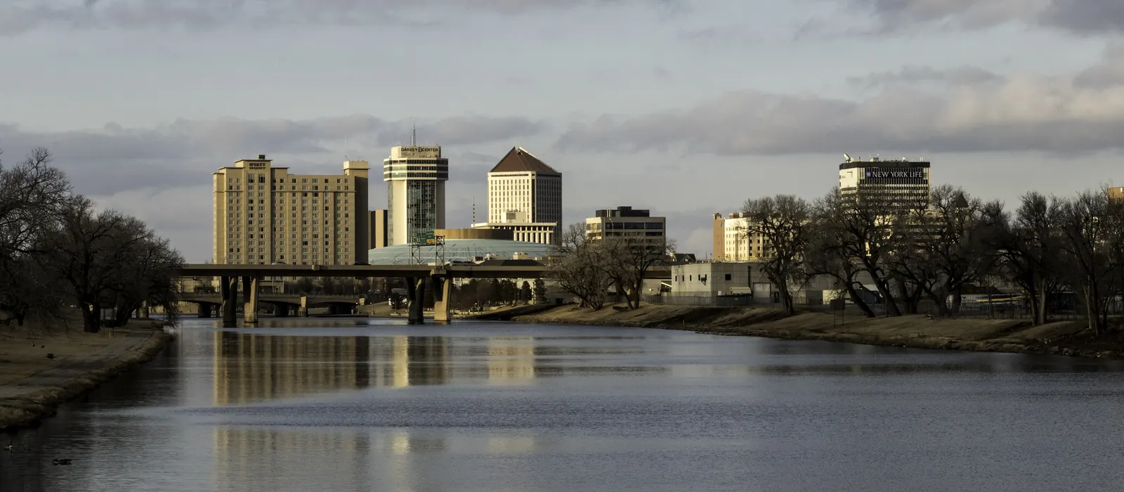Downtown Wichita along the Arkansas River