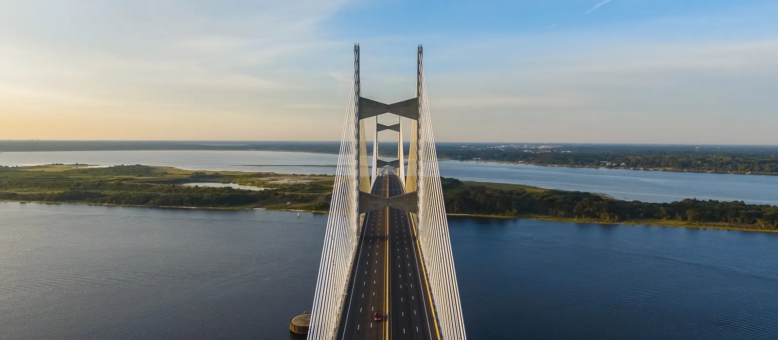 The Dames Point Bridge over the St. Johns River