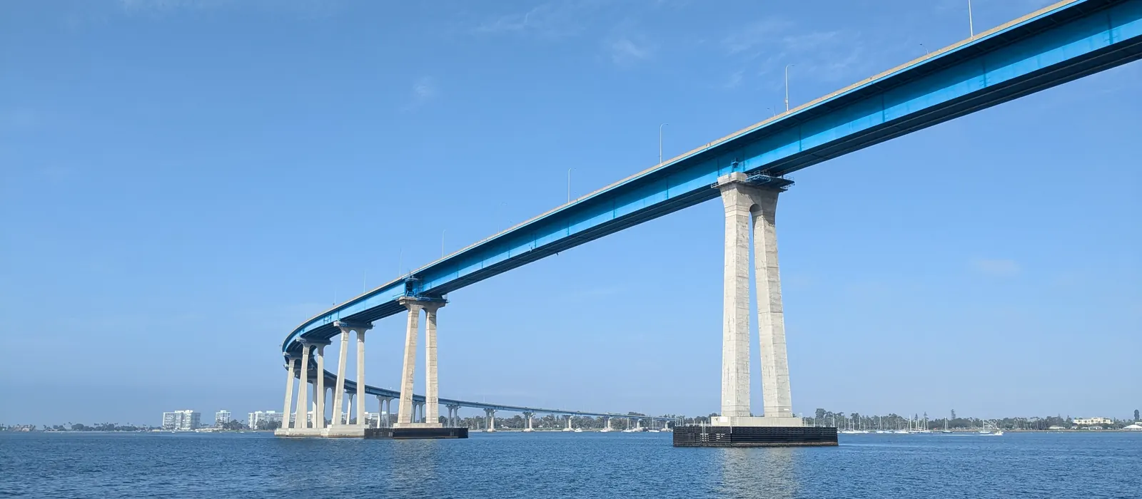 The Coronado Bridge crossing San Diego Bay