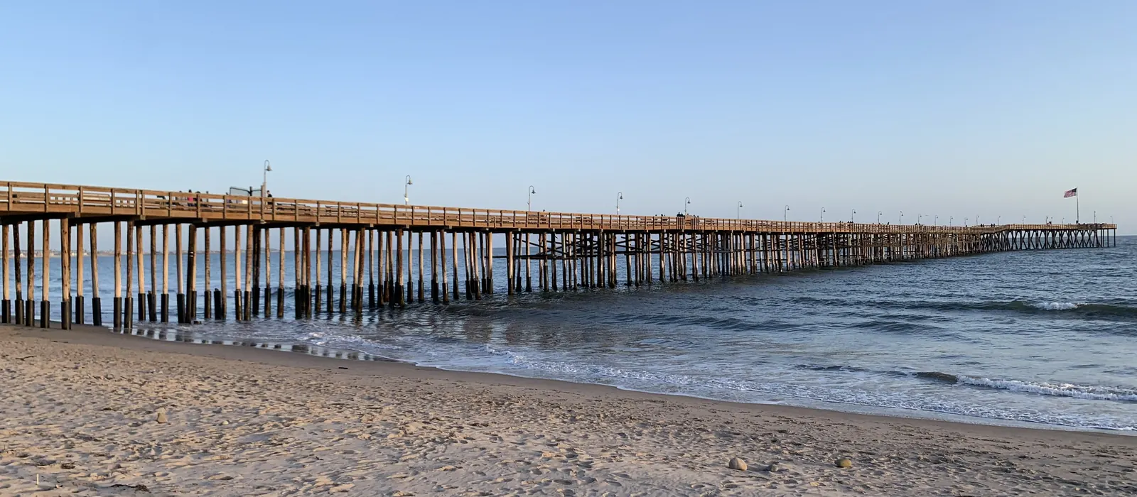 The Ventura pier at sunset