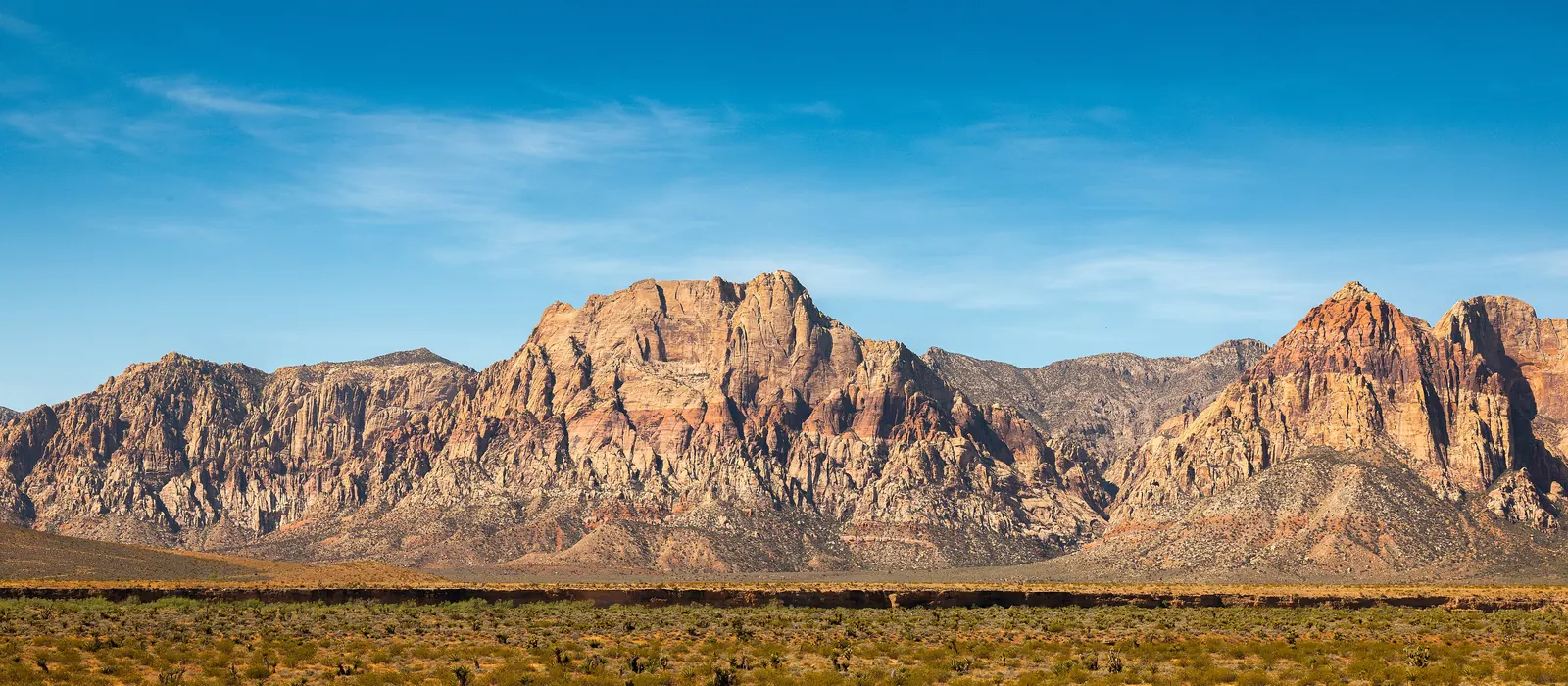 Red Rock Canyon west of the Las Vegas valley