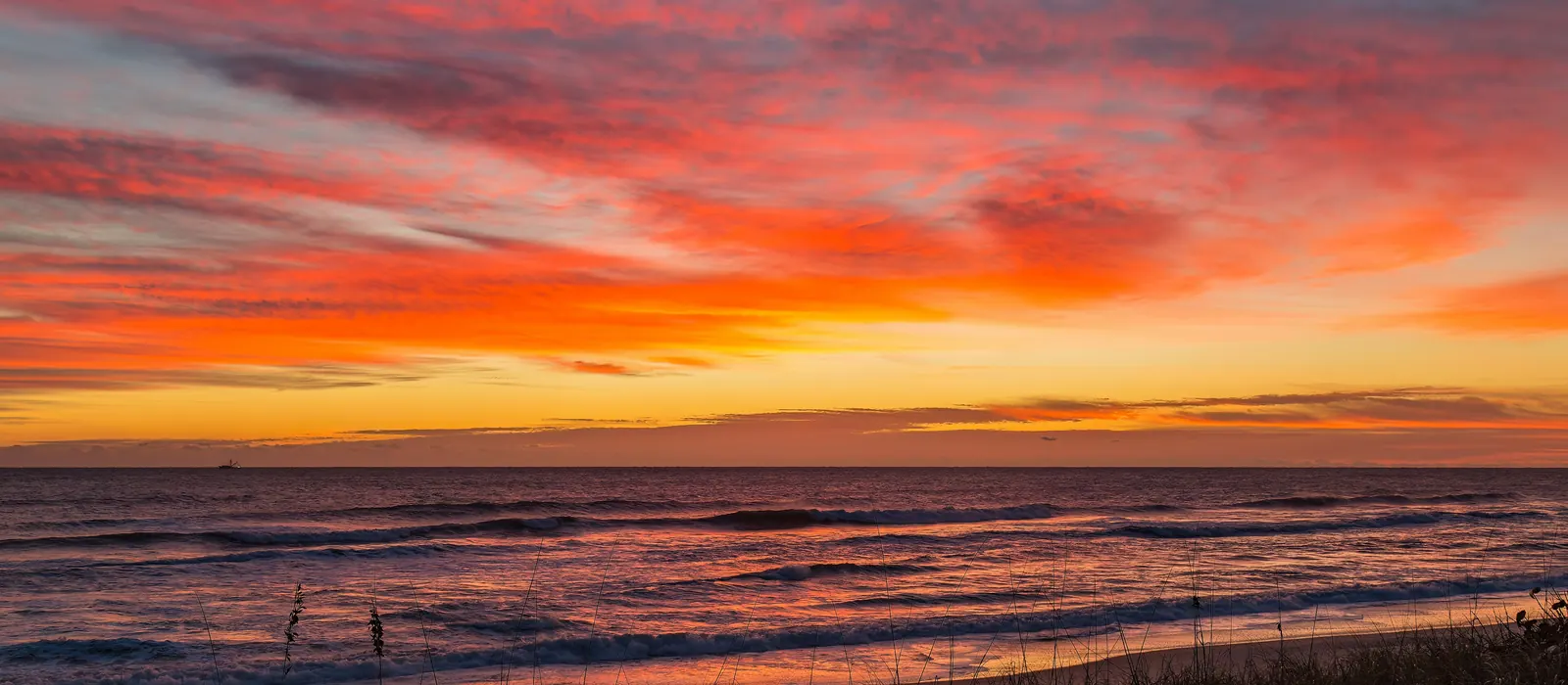 Sunrise over the ocean at Satellite Beach