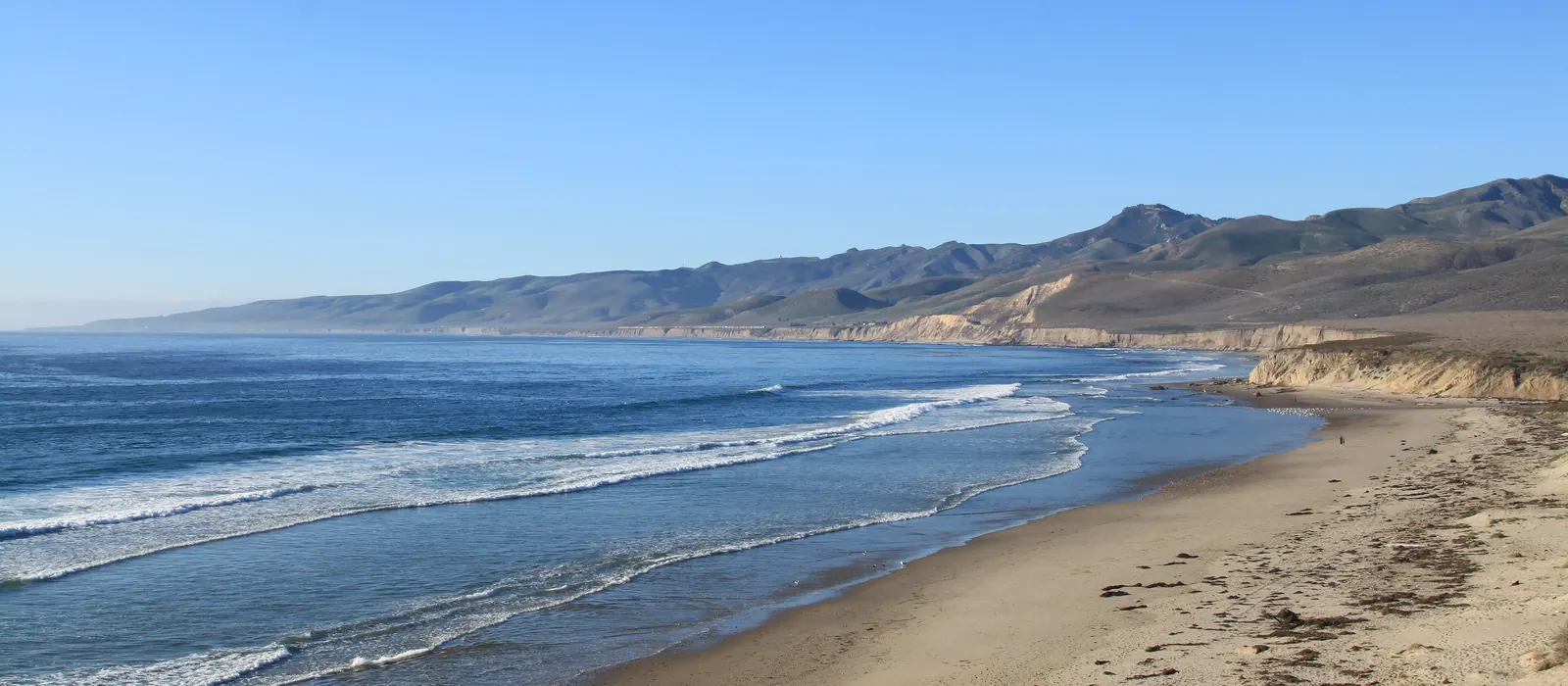Jalama Beach and the coast hills near Lompoc