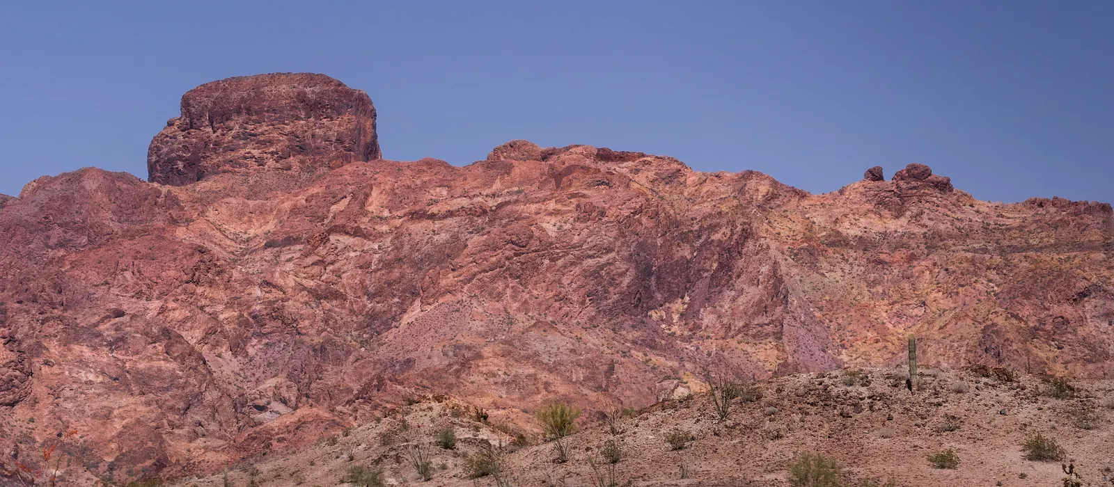 Castle Dome Peak in the desert north of Yuma